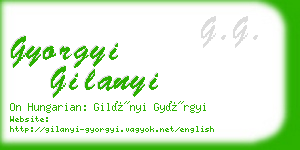 gyorgyi gilanyi business card